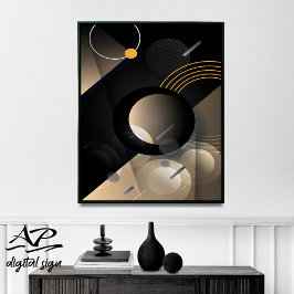 Geometrische Wandkunst, Minimalistische Wand-Deko- Poster