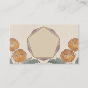 Geometrische Wasserfarbenkarte Visitenkarte