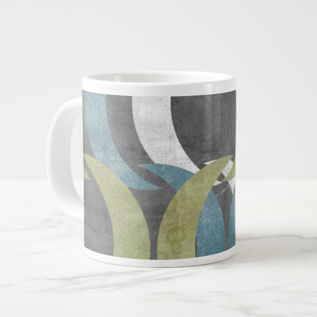 Geometrische Wiederholung I Jumbo-Tasse (Vorderseite Links)