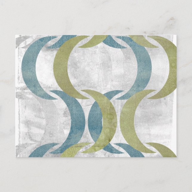 Geometrische Wiederholung III Postkarte (Vorderseite)