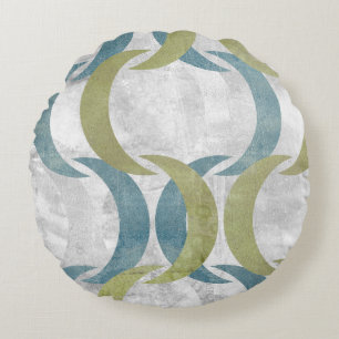Geometrische Wiederholung III Rundes Kissen