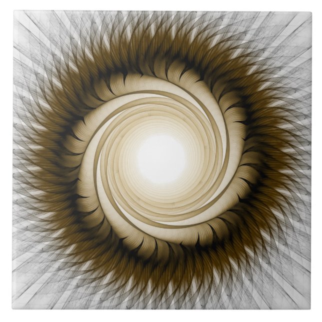 geometrische Wirbelbildung Fliese (Vorderseite)
