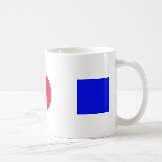Geometrische Zahlen Kaffeetasse (Rechts)