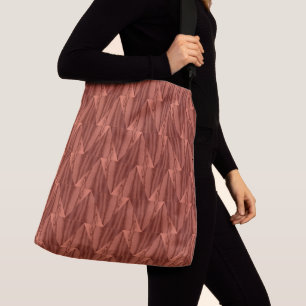 Geometrische Zederntasche (2 Größen) Tragetaschen Mit Langen Trägern
