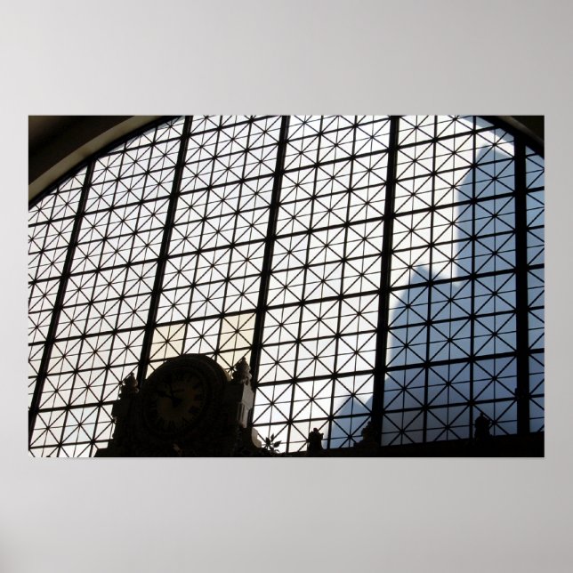 Geometrische Zeit Poster (Vorne)