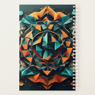 Geometrischer 3D-Mandala-Planer Planer