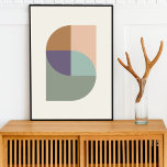 Geometrischer Abstrakter Elegant Moderner Minimale Poster<br><div class="desc">Ein minimalistisches modernes abstraktes Plakat mit elegantem geometrischem Design in gedämpften Farben wie Korallenrosa,  Rosset-Orange,  lila,  weiches Blau,  Salbei-Grün und natürliches Weich-Grau. Das perfekte Accessoire für eine minimale zeitgenössische Zuhause.</div>