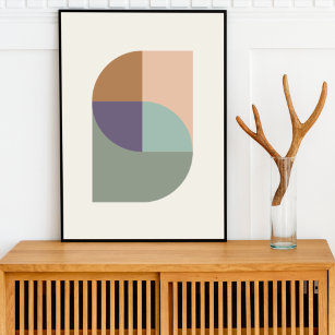 Geometrischer Abstrakter Elegant Moderner Minimale Poster