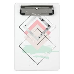 Geometrischer abstrakter Entwurf Mini Klemmbrett