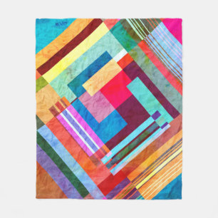Geometrischer abstrakter, grafischer Hintergrund. Fleecedecke