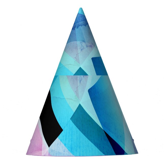 Geometrischer Abstrakter Hintergrund Partyhütchen (Vorderseite)