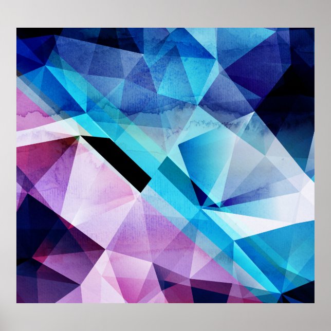 Geometrischer Abstrakter Hintergrund Poster (Vorne)