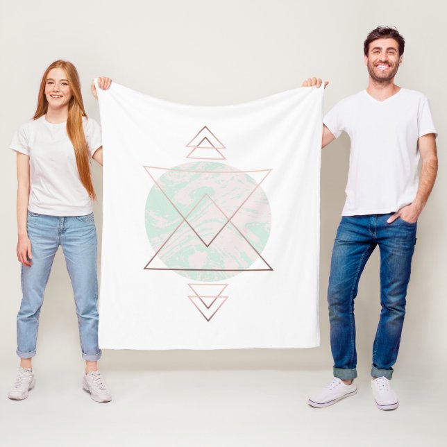 Geometrischer abstrakter Kunst-Entwurf Fleecedecke (Beispiel)
