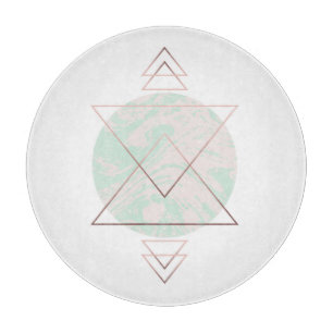 Geometrischer abstrakter Kunst-Entwurf Schneidebrett