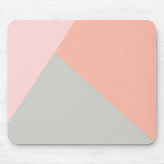 Geometrischer abstrakter Pastellfarbblock Mousepad (Vorne)