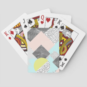 Geometrischer abstrakter Scandi Entwurf Spielkarten