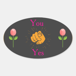 geometrischer Aufkleber, rosa grüner Aufkleber, mo Ovaler Aufkleber