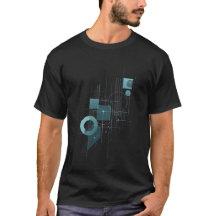 Geometrischer Bauplan - Abstrakte Tech T-Shirt