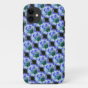 geometrischer Blumenfall des befleckten Glases Case-Mate iPhone Hülle