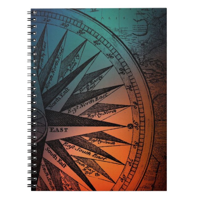 Geometrischer Campass Notizblock (Vorderseite)