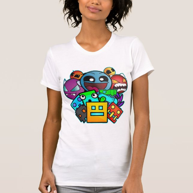 Geometrischer Dash Classic-T - Shirt (Vorderseite)