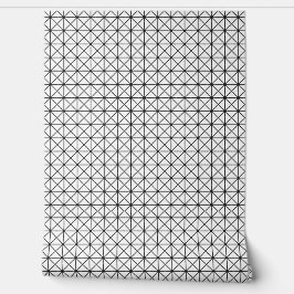 Geometrischer Deko Modernes Klassik Schwarz/Weiß Tapete