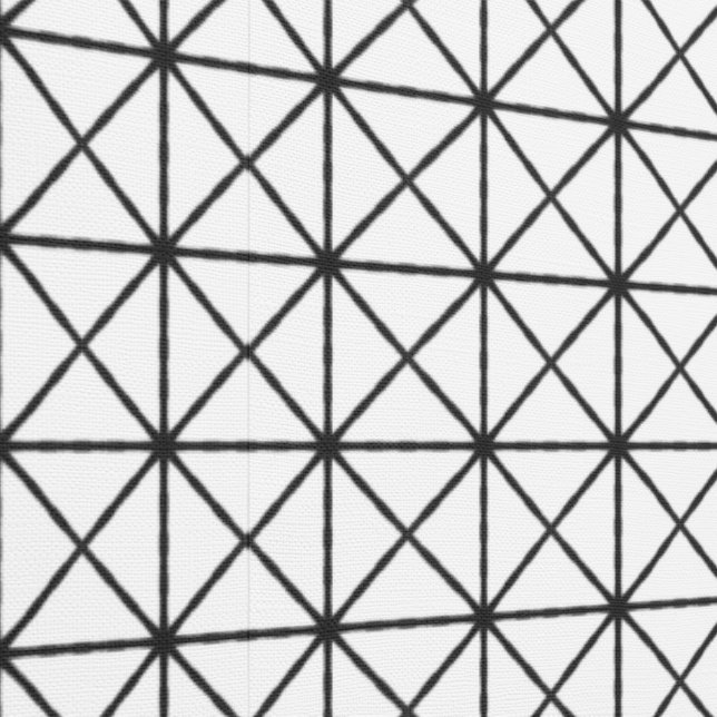 Geometrischer Deko Modernes Klassik Schwarz/Weiß Tapete (Naht)