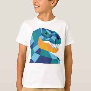 Geometrischer Dinosaurier-T - Shirt für Kinder -