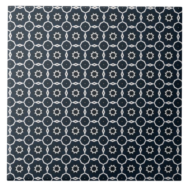 Geometrischer Druck Fliese (Vorderseite)