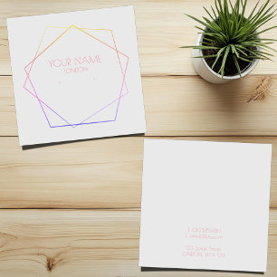 Geometrischer, farbiger Ohrring