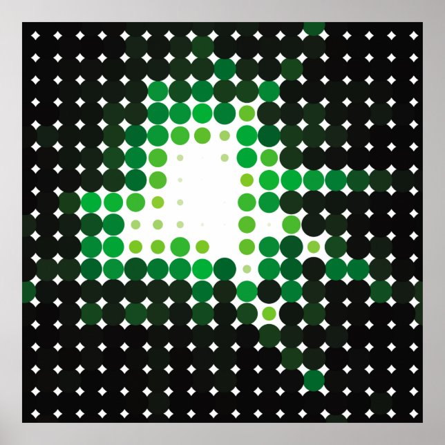 Geometrischer, farbiger Vintager Hintergrund. Abst Poster (Vorne)