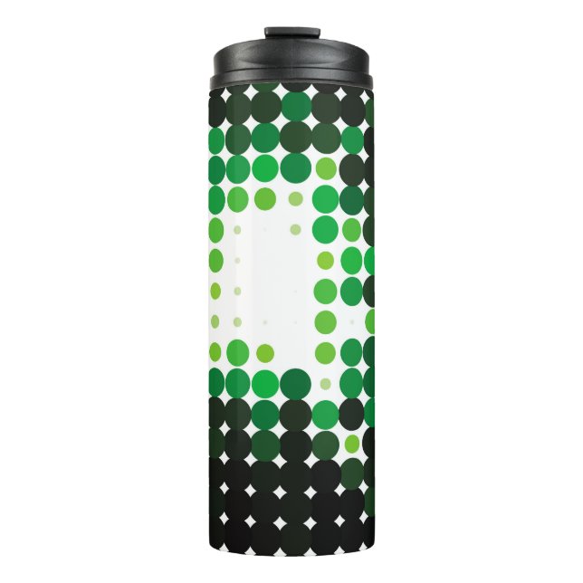 Geometrischer, farbiger Vintager Hintergrund. Abst Thermosbecher (Vorderseite)