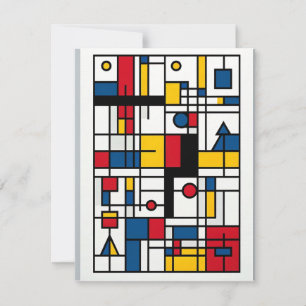 Geometrischer Feiertag: Neoplastik Weihnachten