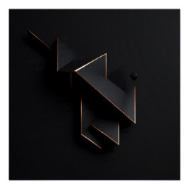 Geometrischer Finsternis Poster