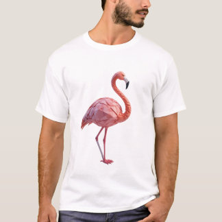 Geometrischer Flamingo-T - Shirt
