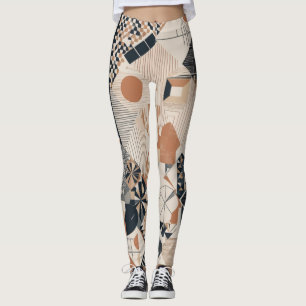 Geometrischer Fluss: Modernes Design der Leggings