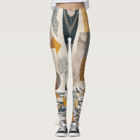 Geometrischer Fluss: Modernes Design der Leggings