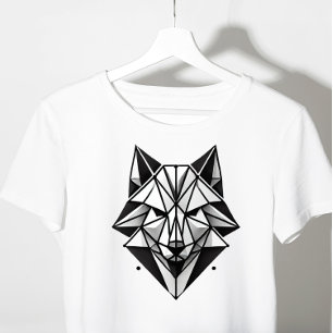 geometrischer Fuchs-T - Shirt