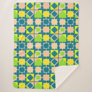 🌸 Geometrischer gemütlicher moderner Einrichtungs Sherpadecke