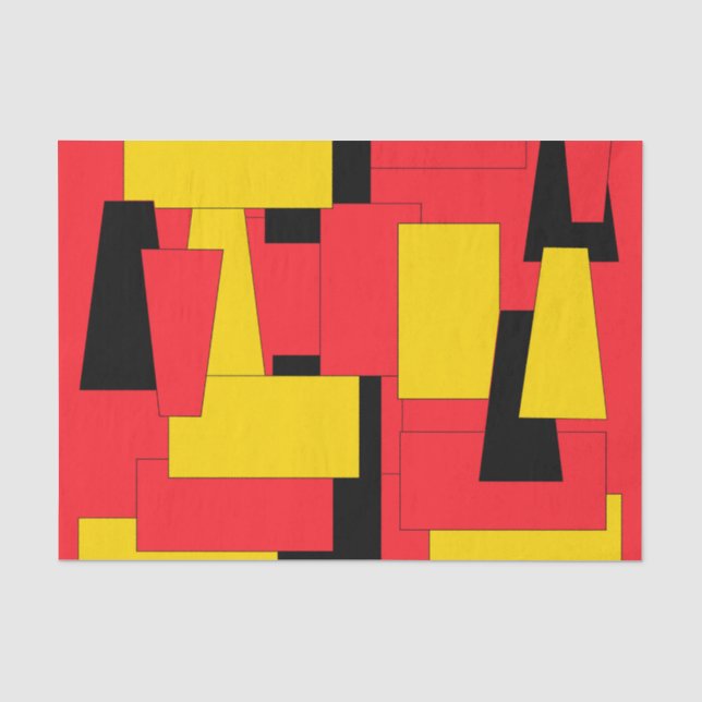 Geometrischer Genuss Seidenpapier (Vorderseite)