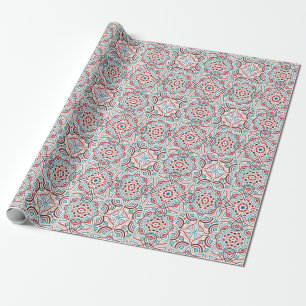 Geometrischer Glänzender Metallischer Luxus-Hochze Geschenkpapier