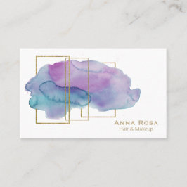 *~* geometrischer GoldChicmagentaroter lila Visitenkarte