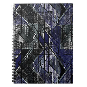 Geometrischer Grundierdruck Notizblock