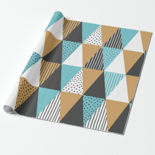 Geometrischer Hintergrund. Abstrakte Vintage Darst Geschenkpapier