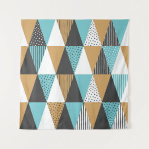 Geometrischer Hintergrund. Abstrakte Vintage-Illus Wandteppich