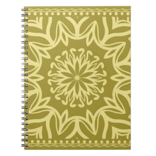 Geometrischer Hintergrund mit Blumen. Stammesethni Notizblock