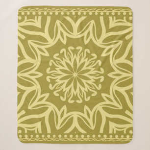 Geometrischer Hintergrund mit Blumen. Stammesethni Sherpadecke