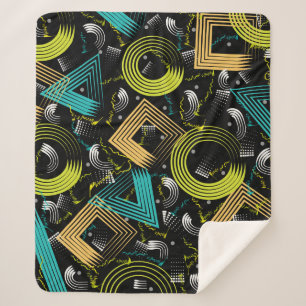 Geometrischer Hintergrund, Retro,90s,abstrakt,a Sherpadecke
