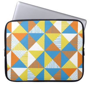Geometrischer Hintergrund. Vintage Darstellung.  Laptopschutzhülle