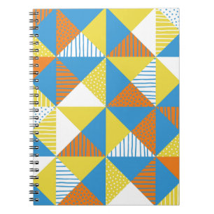 Geometrischer Hintergrund. Vintage Darstellung. Notizblock